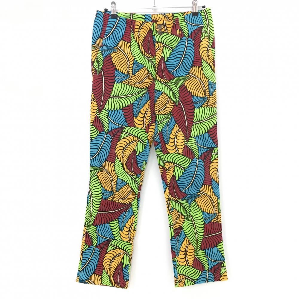ラウドマウス パンツ マルチカラー 総柄 リーフ  メンズ 32×UF ゴルフウェア LOUDMOUTH