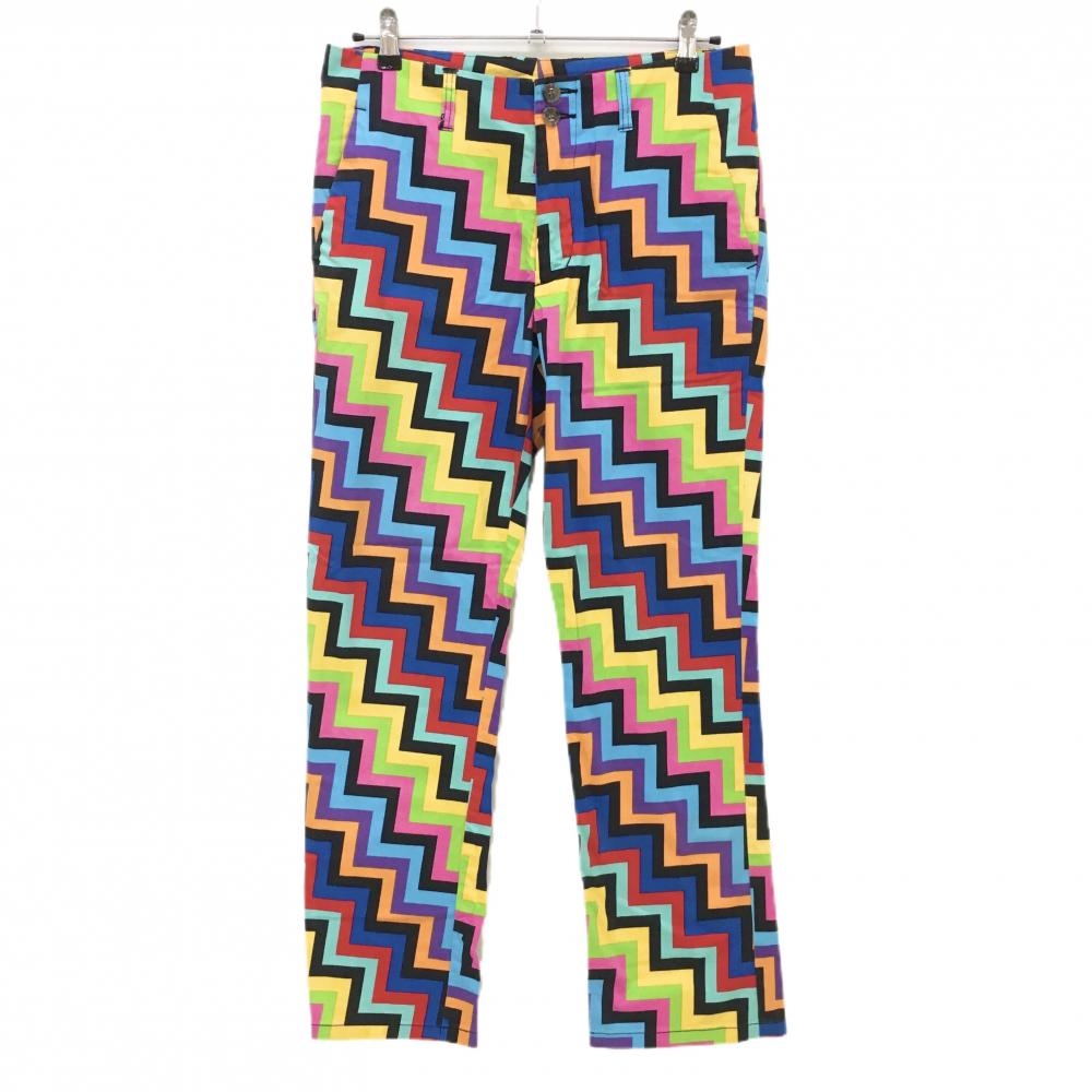 ラウドマウス パンツ マルチカラー 総柄 ギザギザ メンズ 32×UF ゴルフウェア LOUDMOUTH