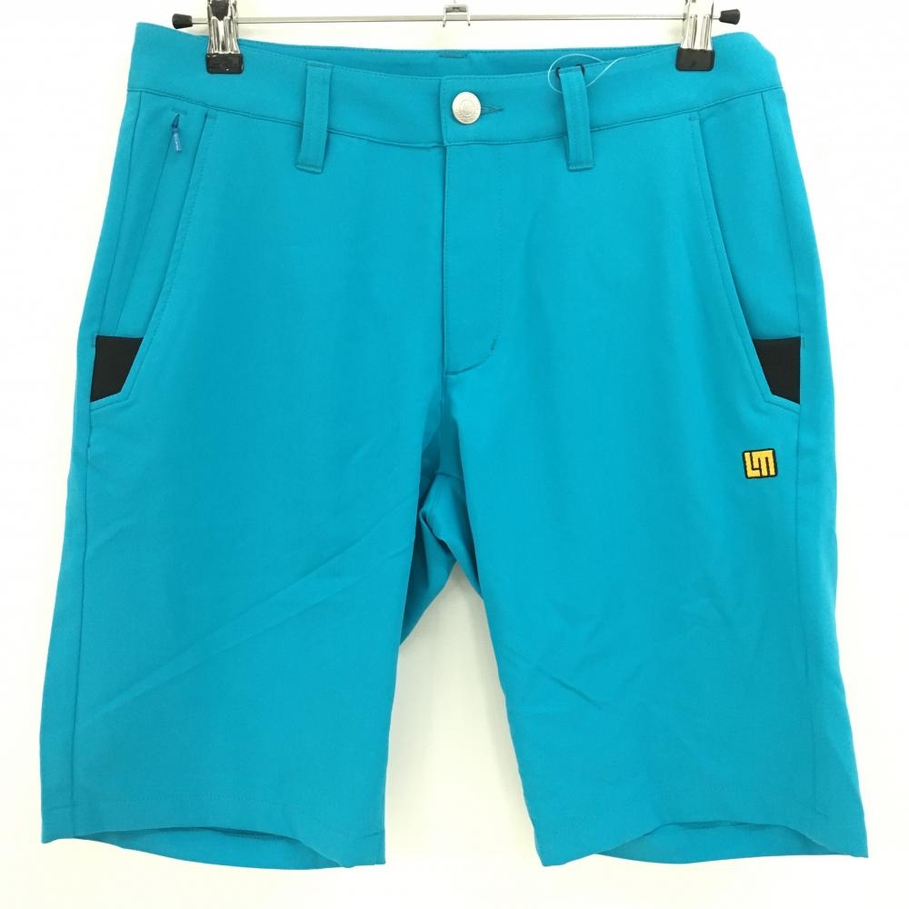 【新品】ラウドマウス ハーフパンツ ライトブルー ストレッチ UVカット メンズ M ゴルフウェア LOUDMOUTH
