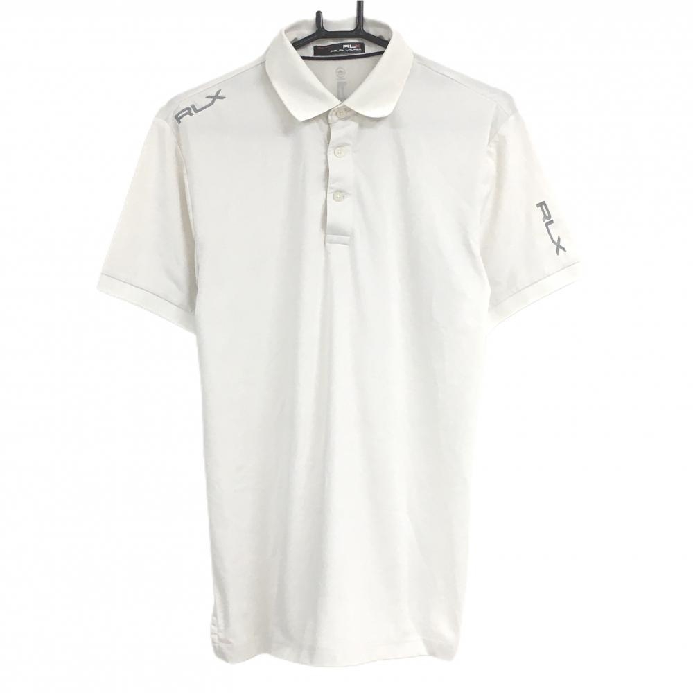 【美品】RLXラルフローレン 半袖ポロシャツ 白 WICKING メンズ  ゴルフウェア Ralph Lauren