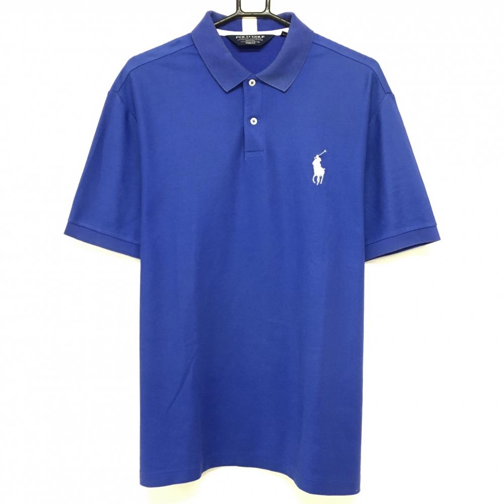 ポロゴルフ 半袖ポロシャツ ブルー ビッグポニー刺しゅう  メンズ L ゴルフウェア Ralph Lauren