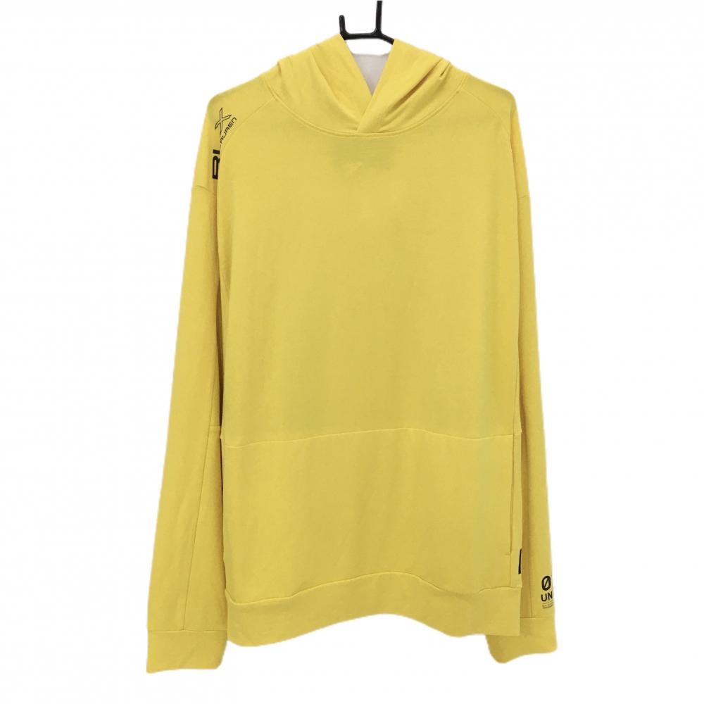 RLXラルフローレン フード付長袖Ｔシャツ イエロー 肩ロゴ メンズ XXL ゴルフウェア 大きいサイズ Ralph Lauren