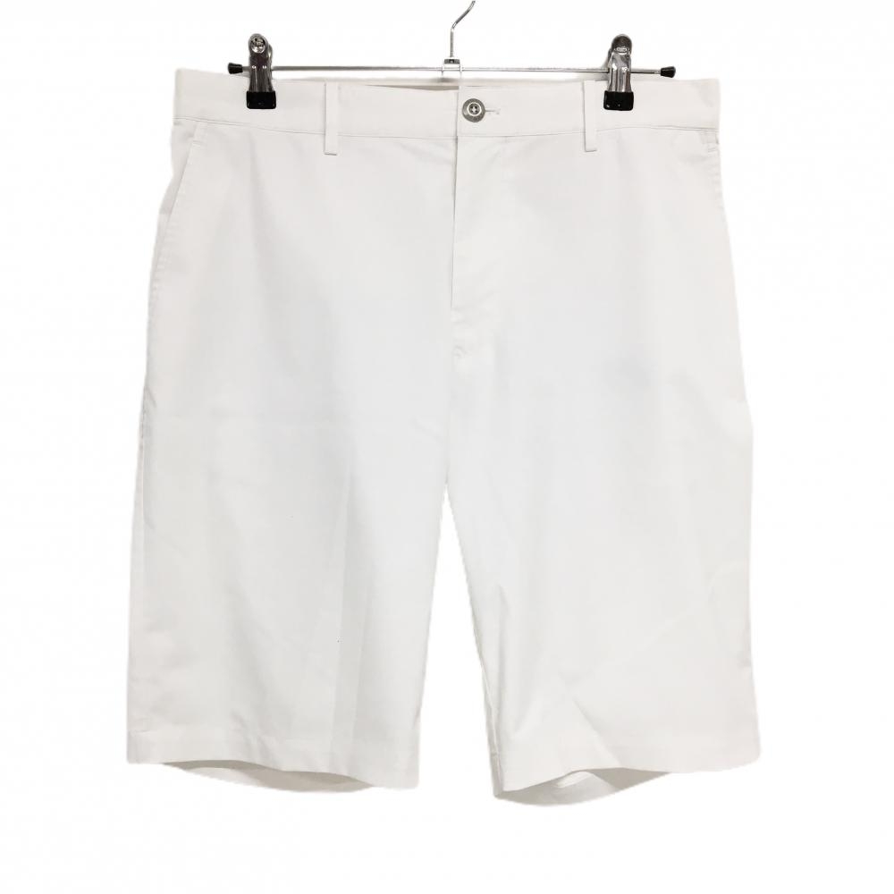 ランバンスポール ハーフパンツ 白 シンプル ストレッチ メンズ 42(XL) ゴルフウェア LANVIN SPORT