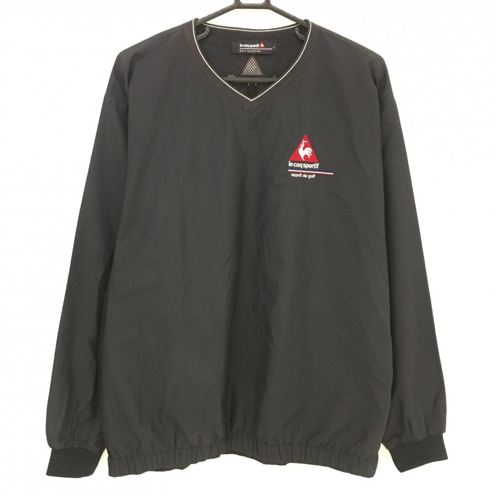 ルコック スニード 黒 メッシュ裏地 ブルゾン メンズ L ゴルフウェア le coq sportif