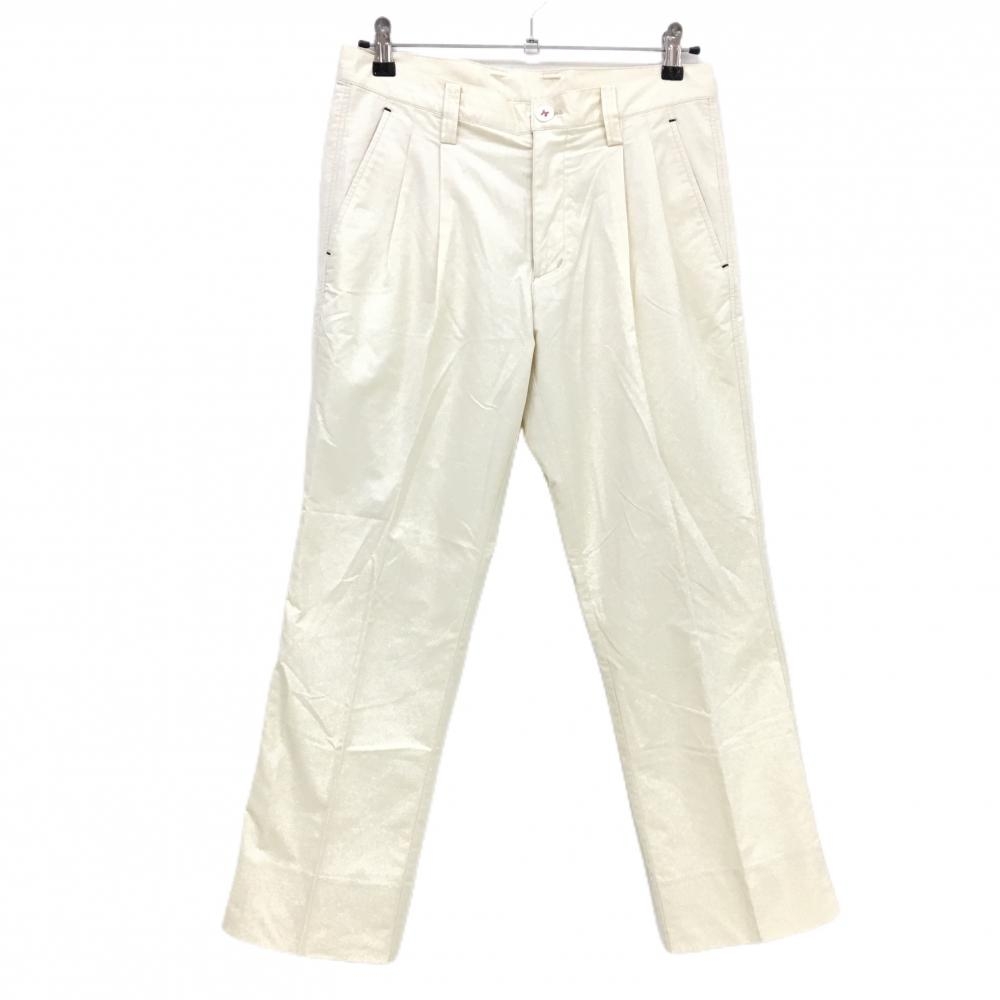 ルコック パンツ アイボリー バックロゴ刺しゅう メンズ 79 ゴルフウェア le coq sportif