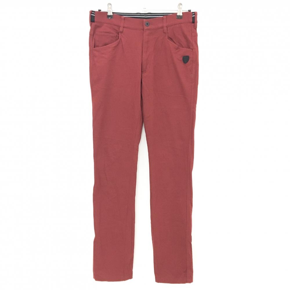 ルコックゴルフ パンツ レッド×黒 ウエストゴム  メンズ 79 ゴルフウェア le coq sportif