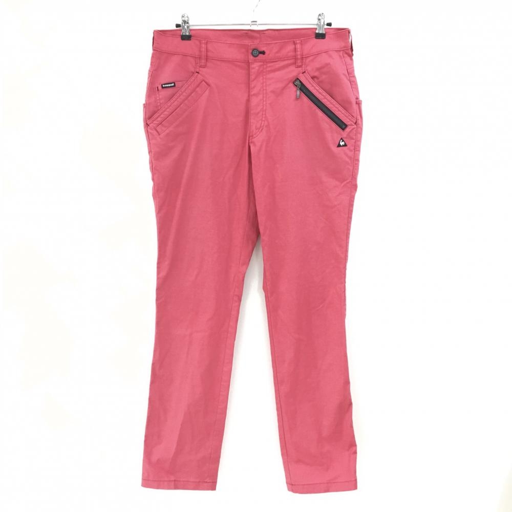 ルコックゴルフ パンツ ピンク 地模様 複数ポケット メンズ 88 ゴルフウェア le coq sportif