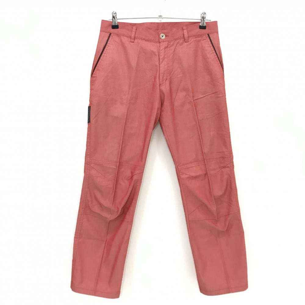 【美品】ルコックゴルフ パンツ レッド ポケット口異素材  メンズ 82 ゴルフウェア le coq sportif