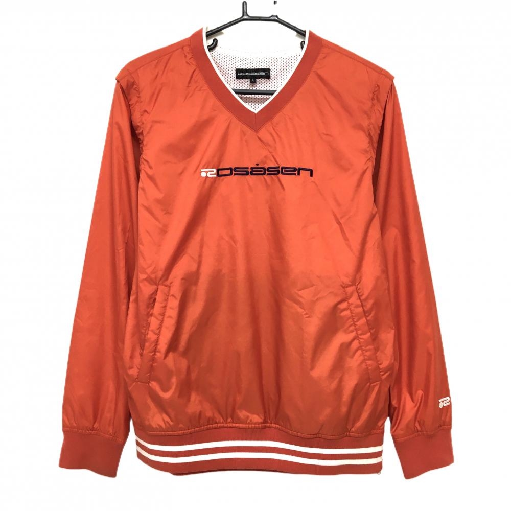 ロサーセン 2WAYスニード オレンジ 袖着脱可 裏地メッシュ ブルゾン  メンズ L ゴルフウェア Rosasen