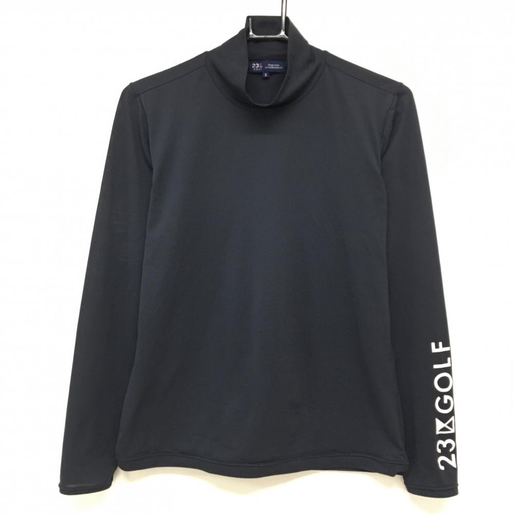 23区ゴルフ インナーシャツ ネイビー ロゴ白 ストレッチ  レディース II(L) ゴルフウェア 23区