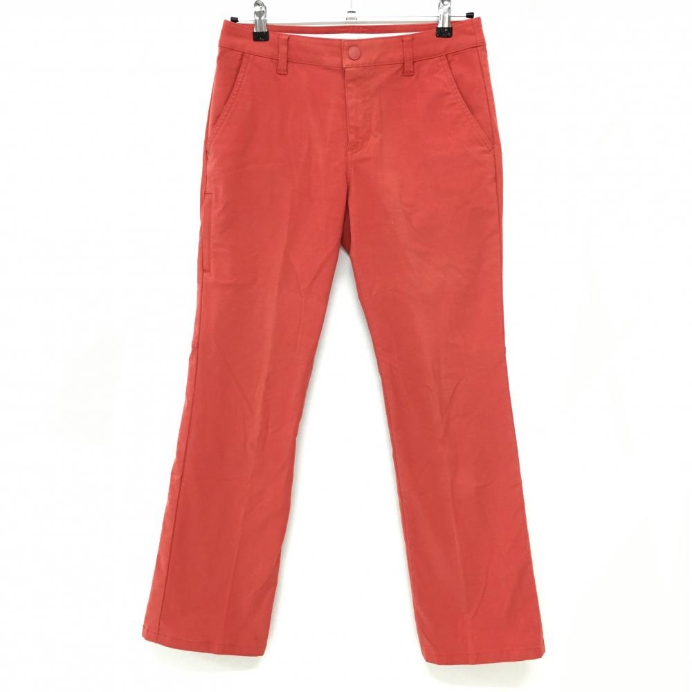 23区ゴルフ パンツ レッド バックロゴ刺しゅう シンプル  レディース 64 ゴルフウェア 23区