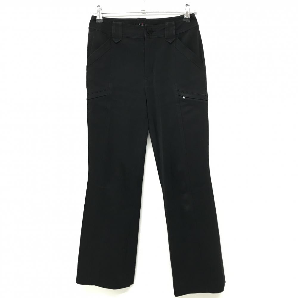 23区スポーツ パンツ 黒 ストレッチ レディース 64 ゴルフウェア 23区