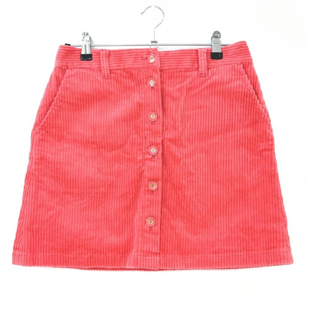 【美品】23区ゴルフ コーデュロイスカート ピンク フロントボタン インナーパンツ付き レディース 64 ゴルフウェア 23区