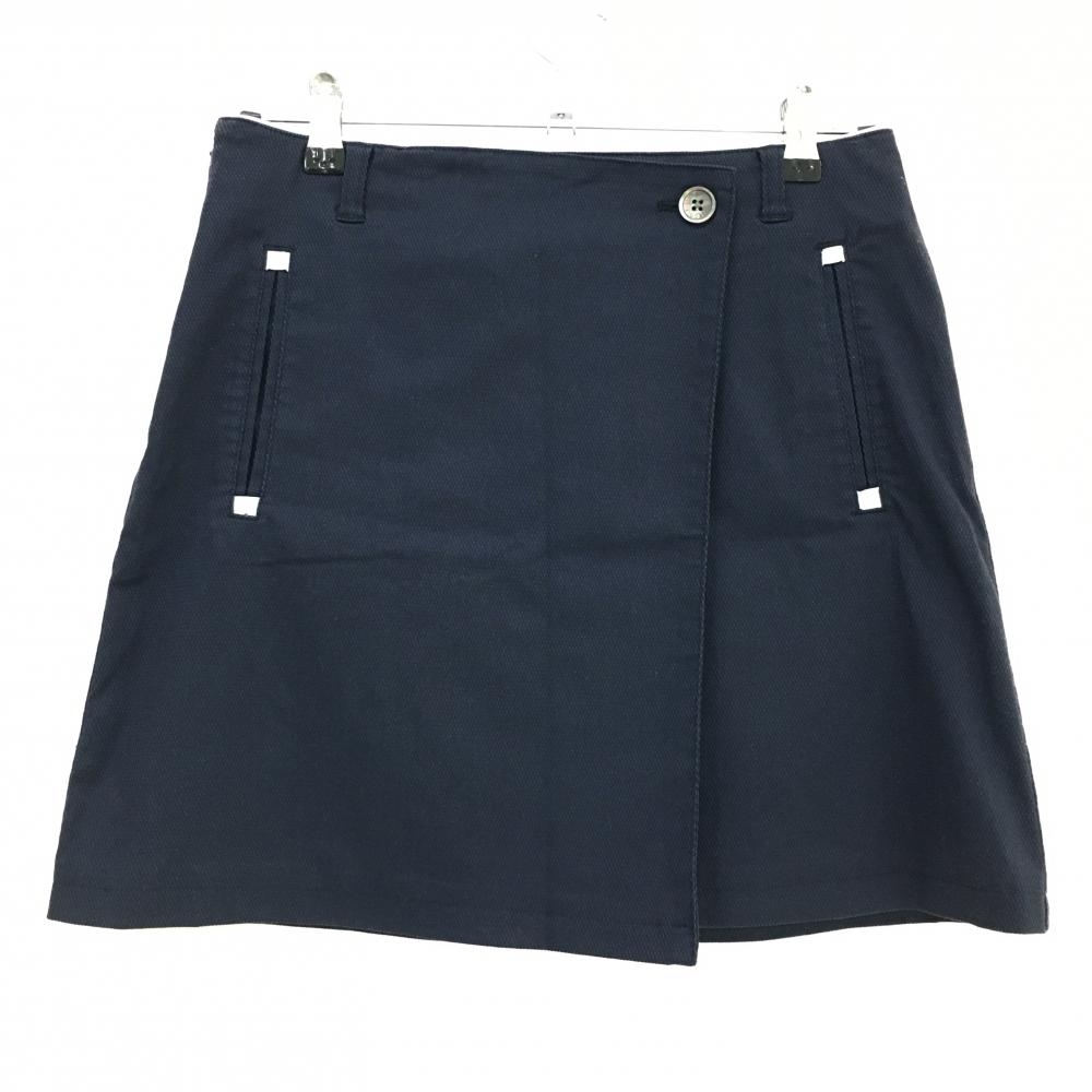 23区ゴルフ スカート 黒 巻きスカート風  レディース 64 ゴルフウェア 23区