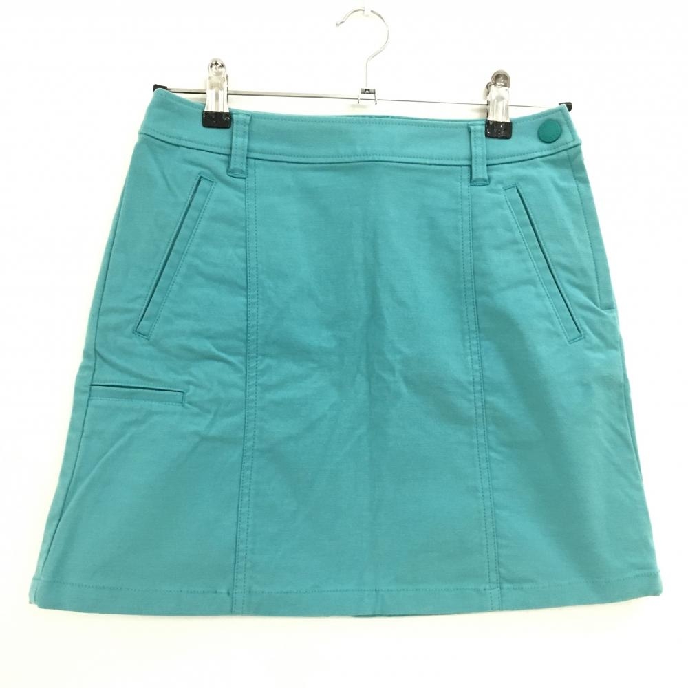 23区ゴルフ スカート ブルーグリーン系 インナーパンツ付 ストレッチ 後ろロゴ レディース 61 ゴルフウェア 23区