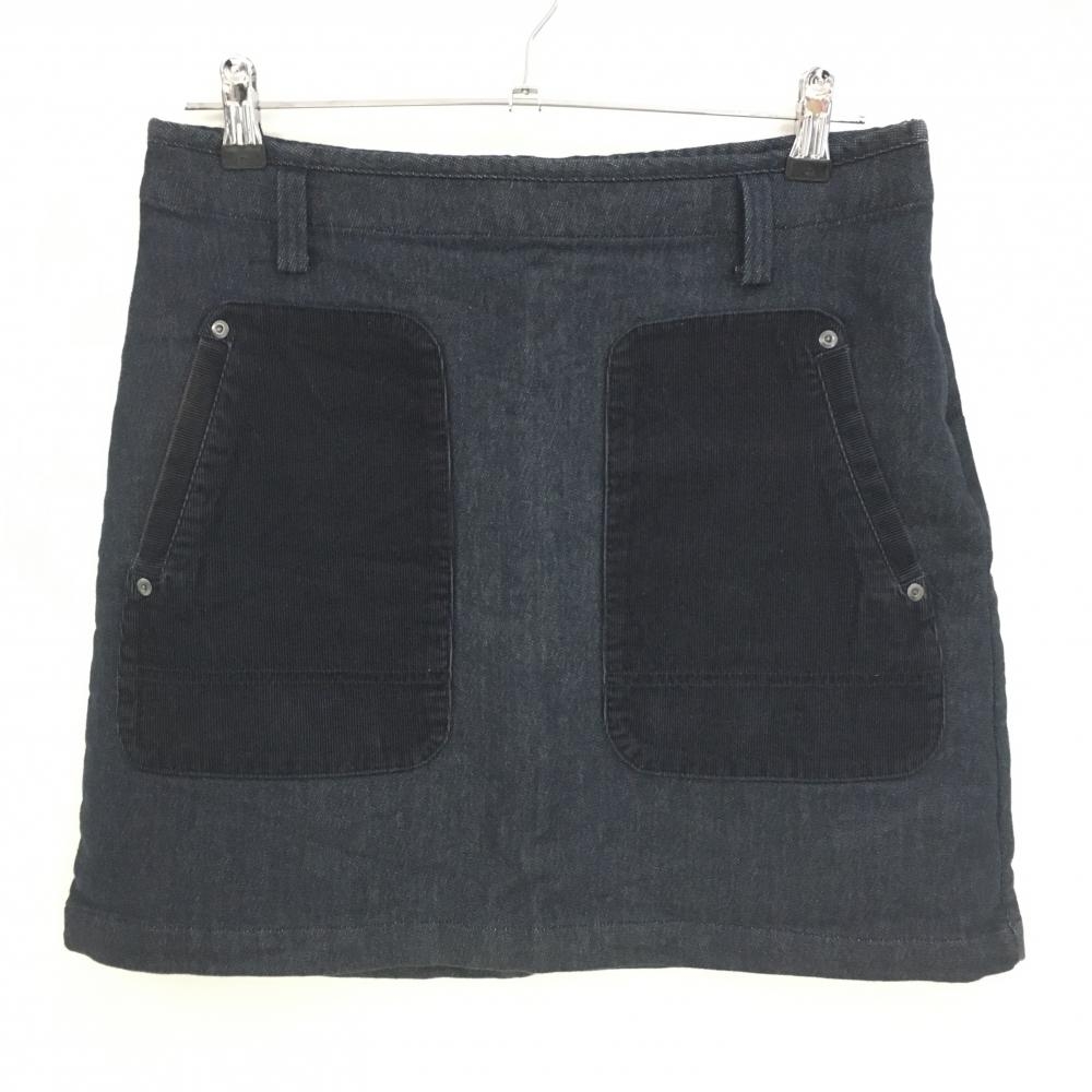 【超美品】アシュワース スカート ネイビー ポケットコーデュロイ  レディース L ゴルフウェア ASHWORTH