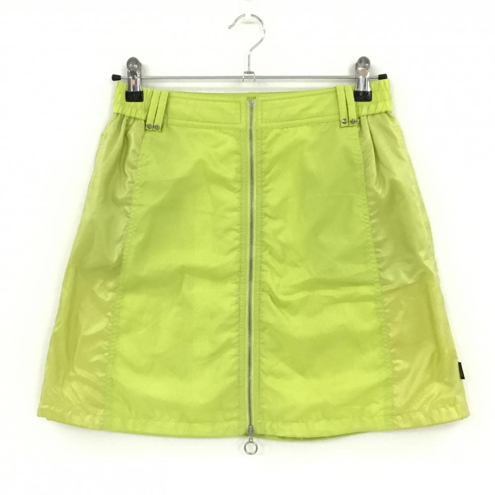 【美品】アダバット スカート ライトグリーン 裏面PTFEラミネート インナーパンツ付 レディース 38(M) ゴルフウェア adabat