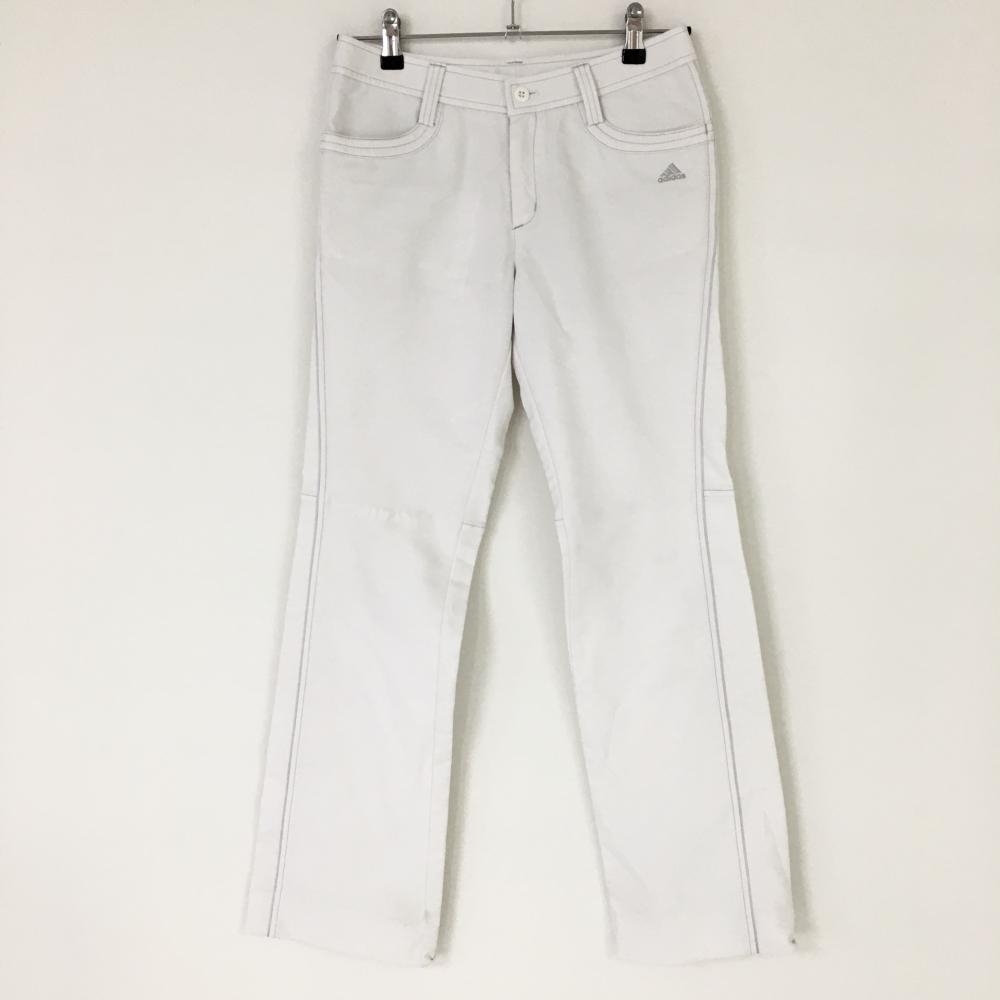 アディダス パンツ 白 裏微起毛 シンプル  レディース S ゴルフウェア adidas