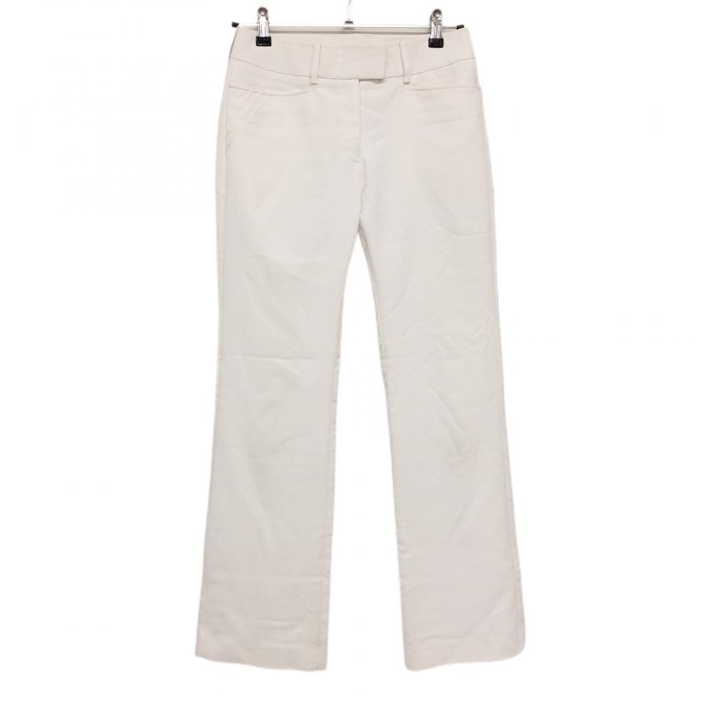 アディダス パンツ 白 ポケット上3ライン 無地  レディース S/P ゴルフウェア adidas