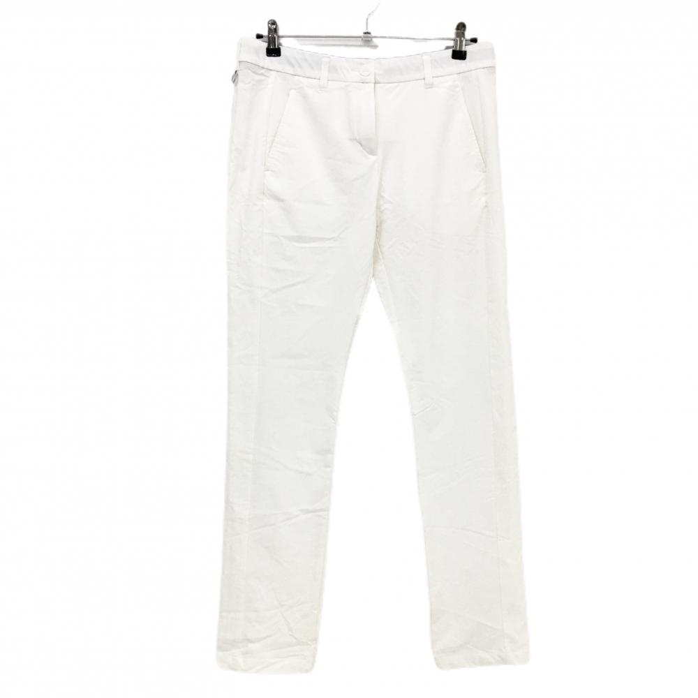 アディダス パンツ 白 シンプル バックロゴ レディース OT(XL) ゴルフウェア adidas