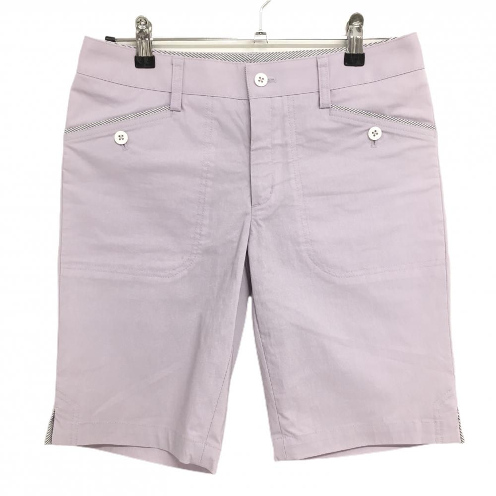【美品】アディダス ショートパンツ ライトパープル ストレッチ  レディース M/M ゴルフウェア サンプル品 adidas