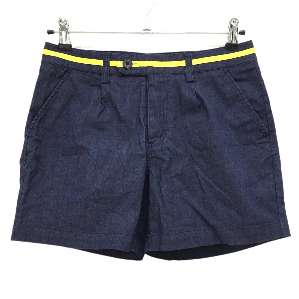 【超美品】アディダス ショートパンツ ネイビー ストレッチ レディース M ゴルフウェア adidas