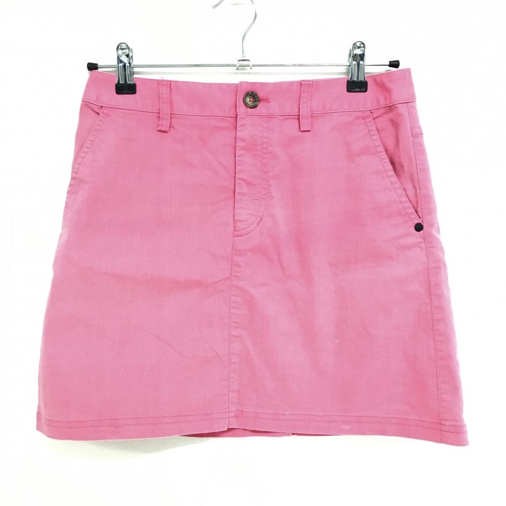 アディダス スカート ピンク ストレッチ 刺しゅう シャツストッパー付き  レディース M/M ゴルフウェア adidas
