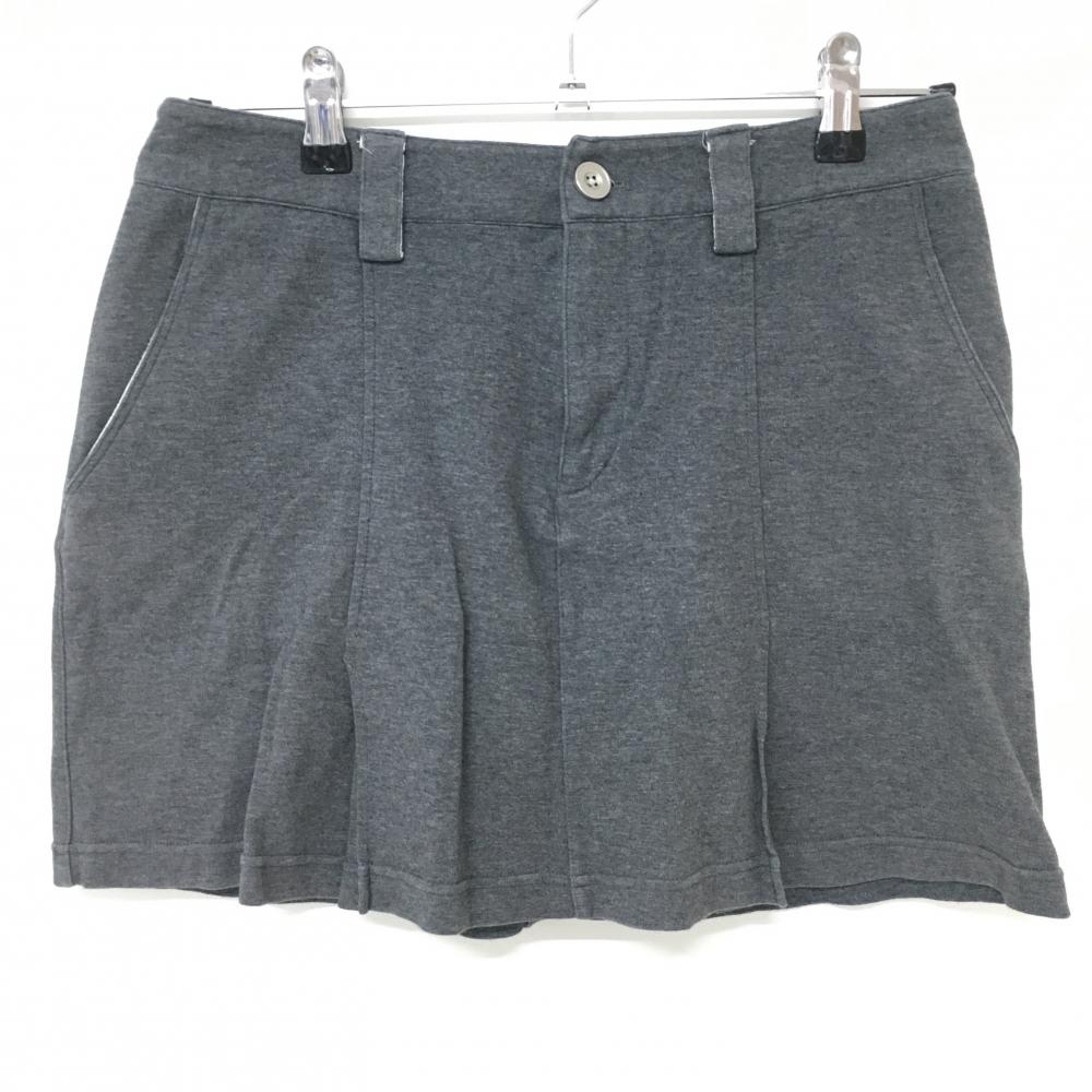 【超美品】アディダス スカート グレー 無地 シンプル レディース L/G ゴルフウェア adidas