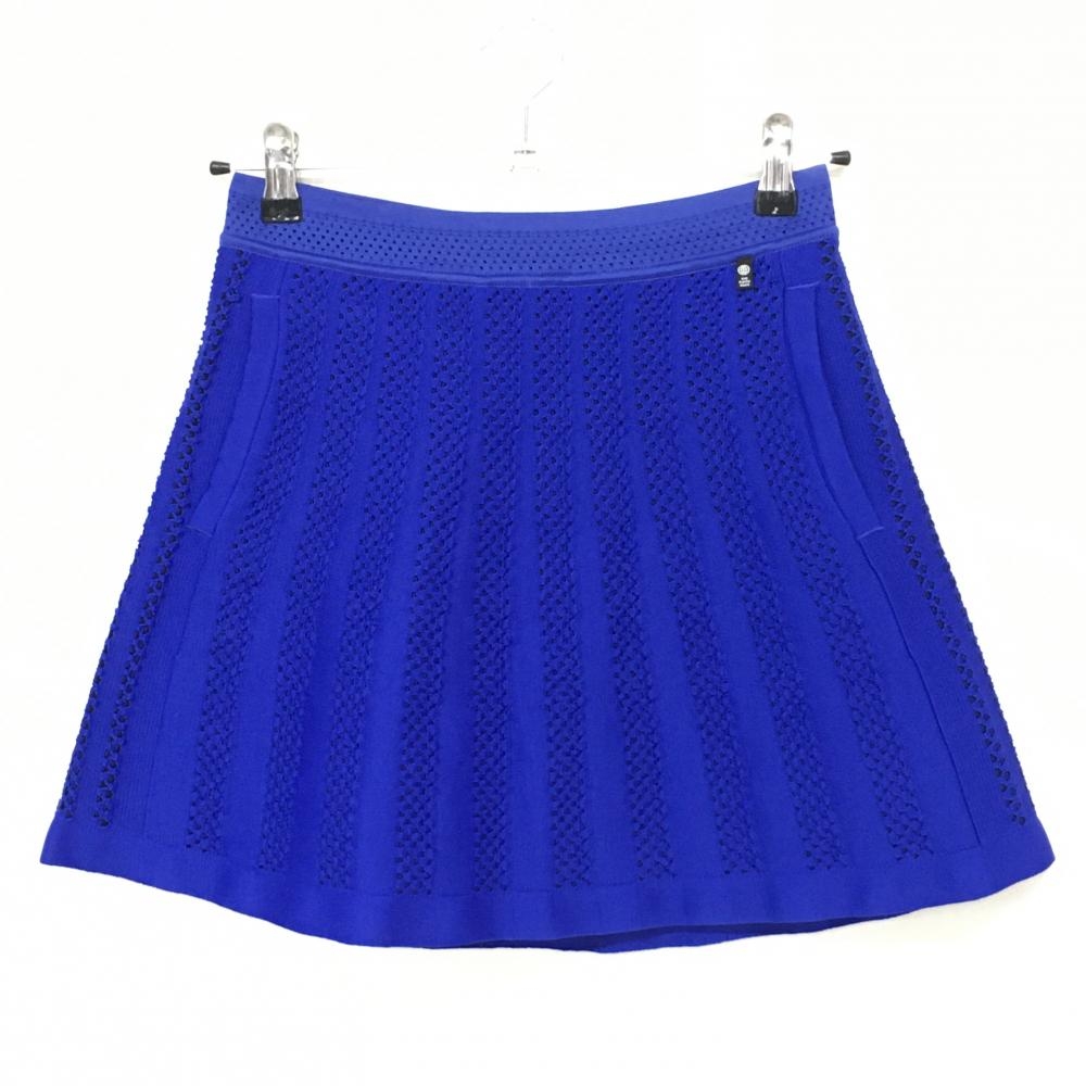 【新品】アディダス スカート ブルー 内側インナーパンツ ジャガードスカート  レディース S ゴルフウェア 2022年モデル adidas
