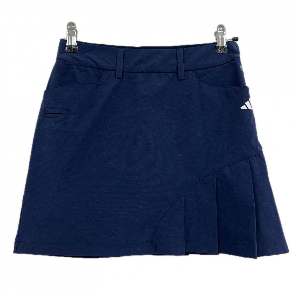 【超美品】アディダス スカート ネイビー 一部プリーツ 内側インナーパンツ  レディース S ゴルフウェア 2022年モデル adidas