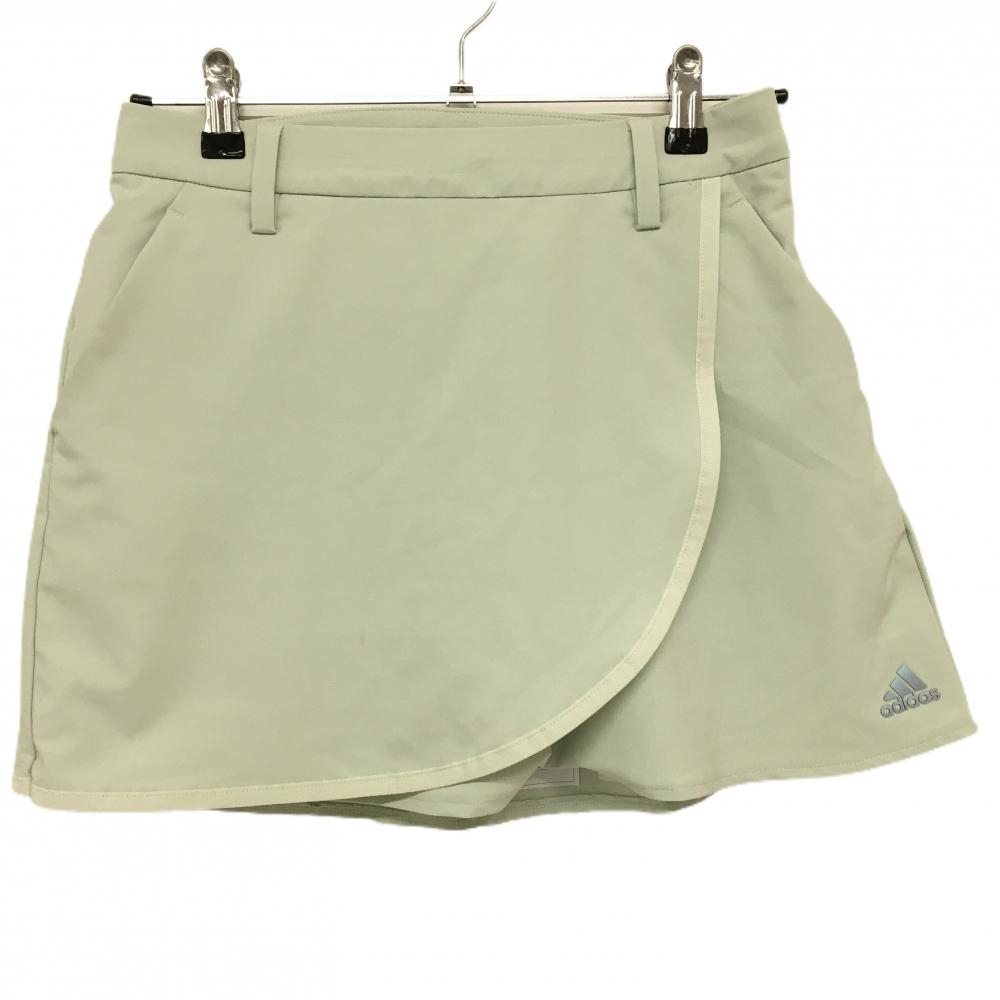アディダス スカート ライトグリーン 内側インナーパンツ レディース M ゴルフウェア 2022年モデル adidas