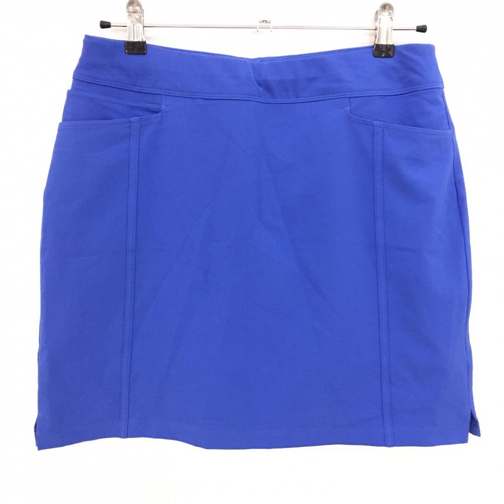 【超美品】アディダス スカート ブルー バックロゴ 内側インナーパンツ レディース S ゴルフウェア adidas