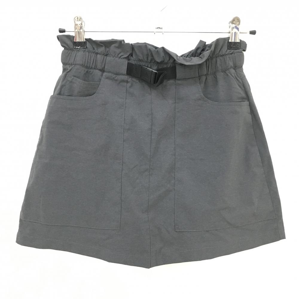 【新品】アディダス スカート ダークグレー ウエストゴム インナーパンツ付  レディース S ゴルフウェア adidas