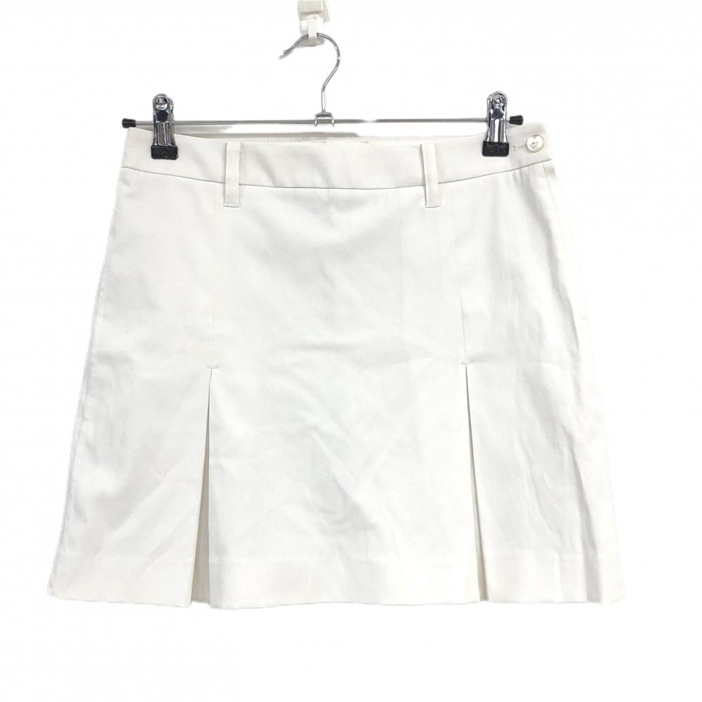 アディダス スカート 白 内側インナーパンツ サイド3ライン レディース M/M ゴルフウェア adidas