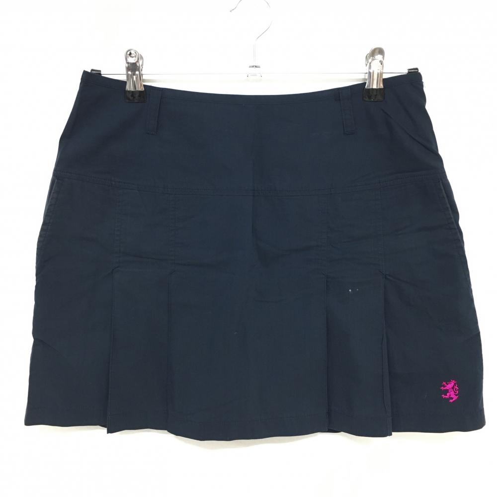 アドミラル スカート ネイビー 裾プリーツ レディース L ゴルフウェア Admiral