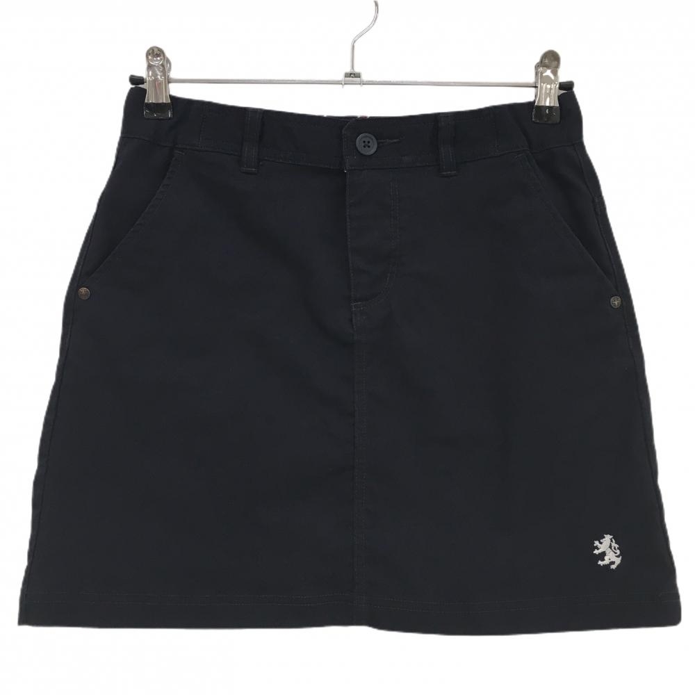 【美品】アドミラル スカート ダークネイビー ロゴ刺しゅう  レディース M ゴルフウェア Admiral
