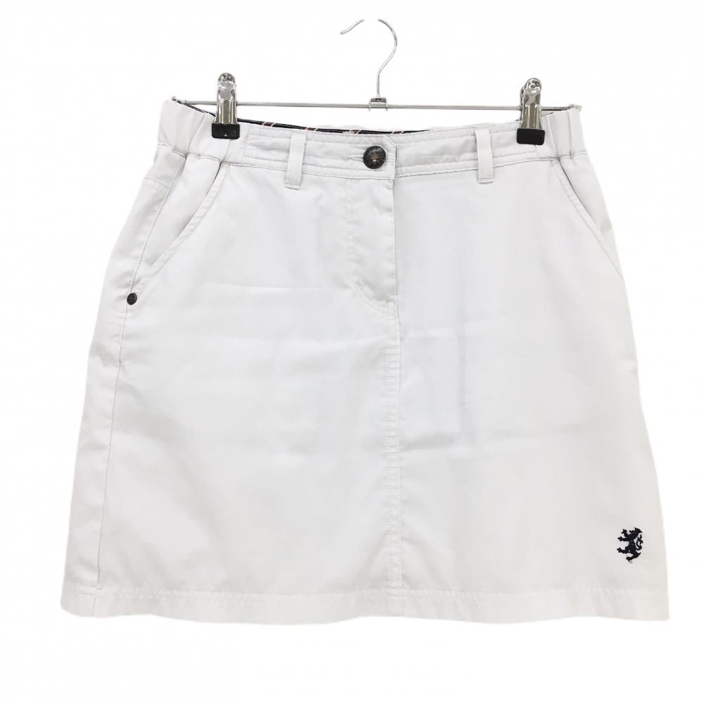 アドミラル スカート 白 ロゴネイビー レディース M ゴルフウェア Admiral