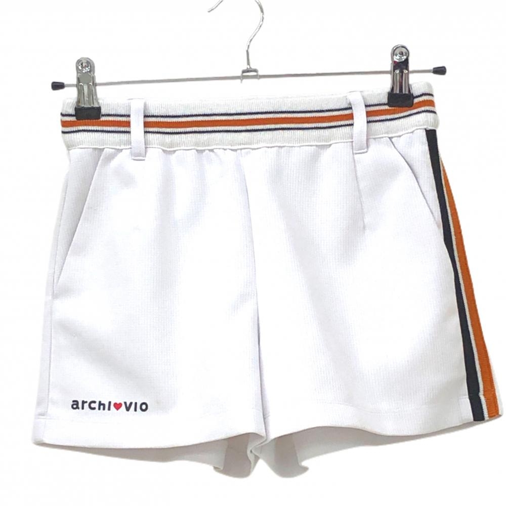 アルチビオ ショートパンツ 白 ウエストライン レディース 36(S) ゴルフウェア archivio