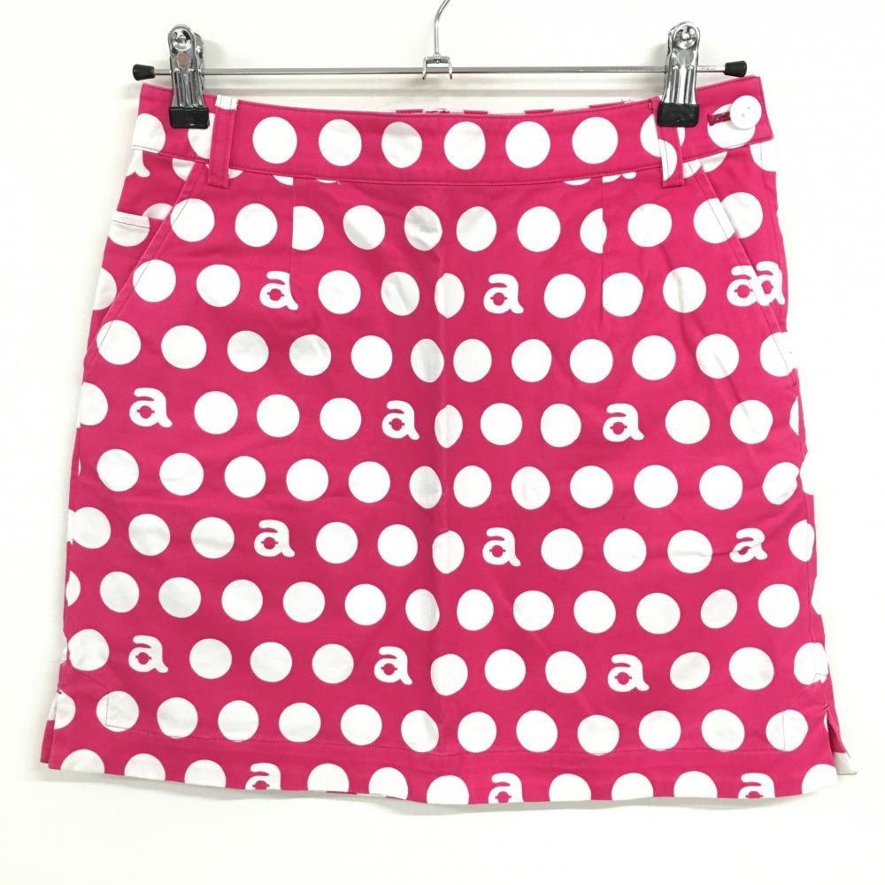 アルチビオ スカート ピンク×白 ドット レディース 38(M) ゴルフウェア archivio