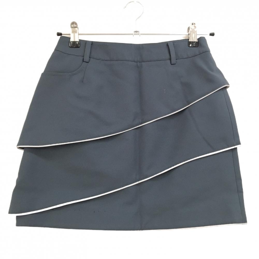 アルチビオ スカート グレー 斜めティアード 裏地付  レディース 36(S) ゴルフウェア archivio
