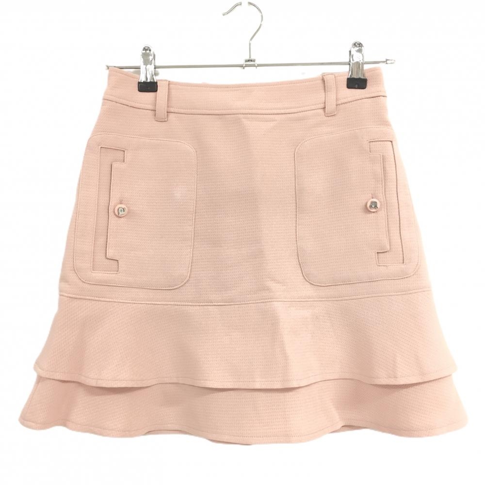 アルチビオ スカート ピンク 裾ティアード 一部裏地付 レディース 36(S) ゴルフウェア archivio