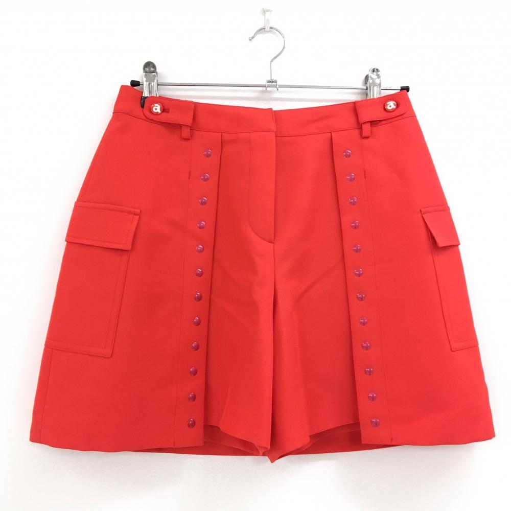 【超美品】アルチビオ キュロットスカート レッド サイドポケット レディース 40(L) ゴルフウェア archivio