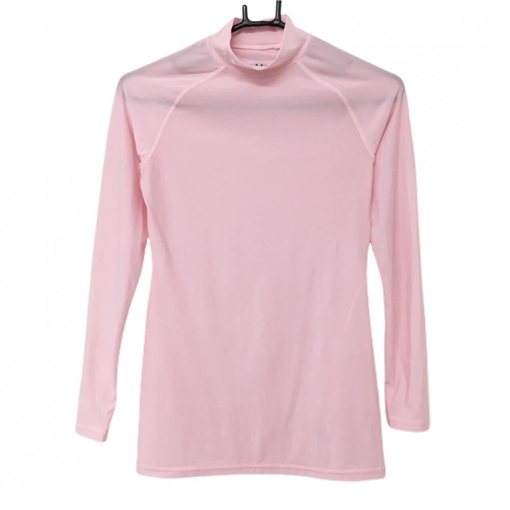 アンダーアーマー インナーシャツ ピンク ネック刺しゅう  レディース MD ゴルフウェア UNDER ARMOUR