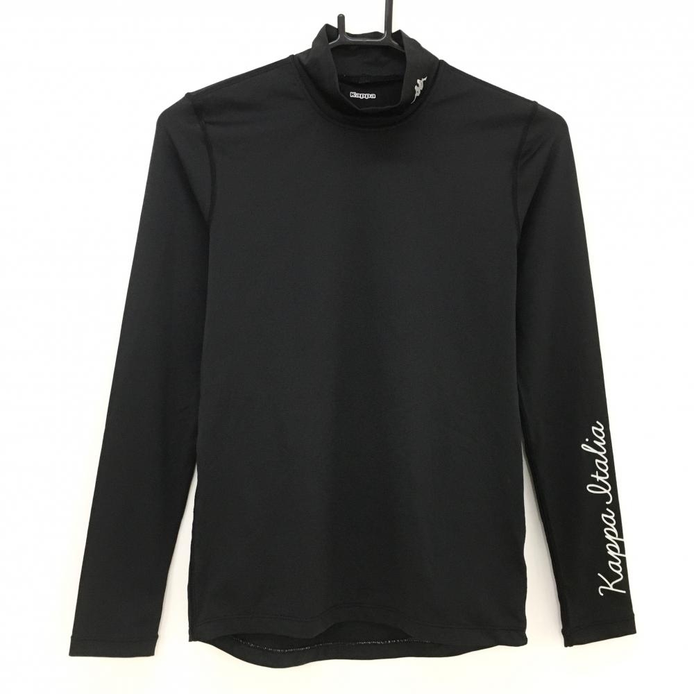 【超美品】カッパ ハイネックインナーシャツ ネックロゴ ストレッチ  レディース M ゴルフウェア Kappa