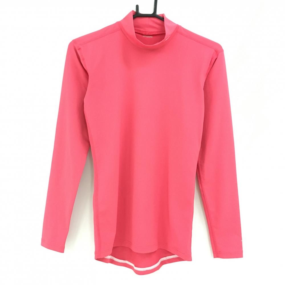 【超美品】カッパ ハイネックインナーシャツ ピンク ネックロゴ刺しゅう レディース M ゴルフウェア Kappa