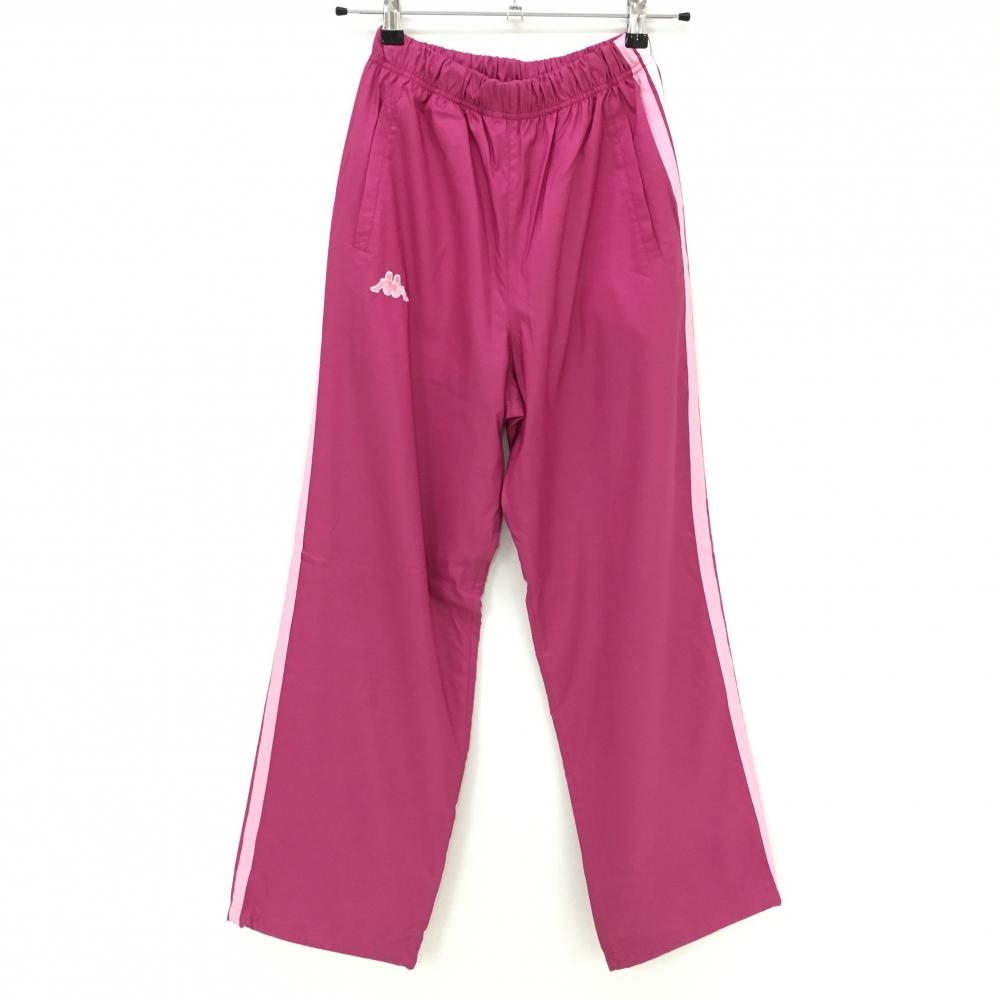 カッパ パンツ パープル×ピンク 裏地メッシュ 裾ドローコード  レディース 64 ゴルフウェア Kappa