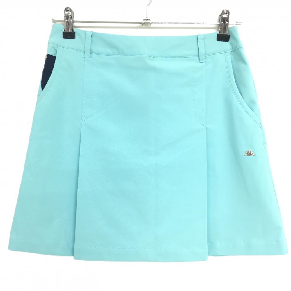カッパ スカート ライトブルー 立体ロゴ レディース M ゴルフウェア Kappa