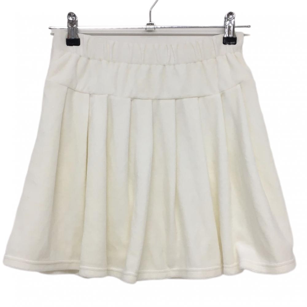 【超美品】キスオンザグリーン スカート 白 表起毛 裏地付き レディース  ゴルフウェア kiss on the green