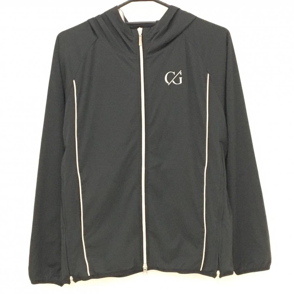 【美品】キャロウェイ ジップパーカー 黒 サイドジップ 裏地メッシュ ジャケット  レディース L ゴルフウェア Callaway
