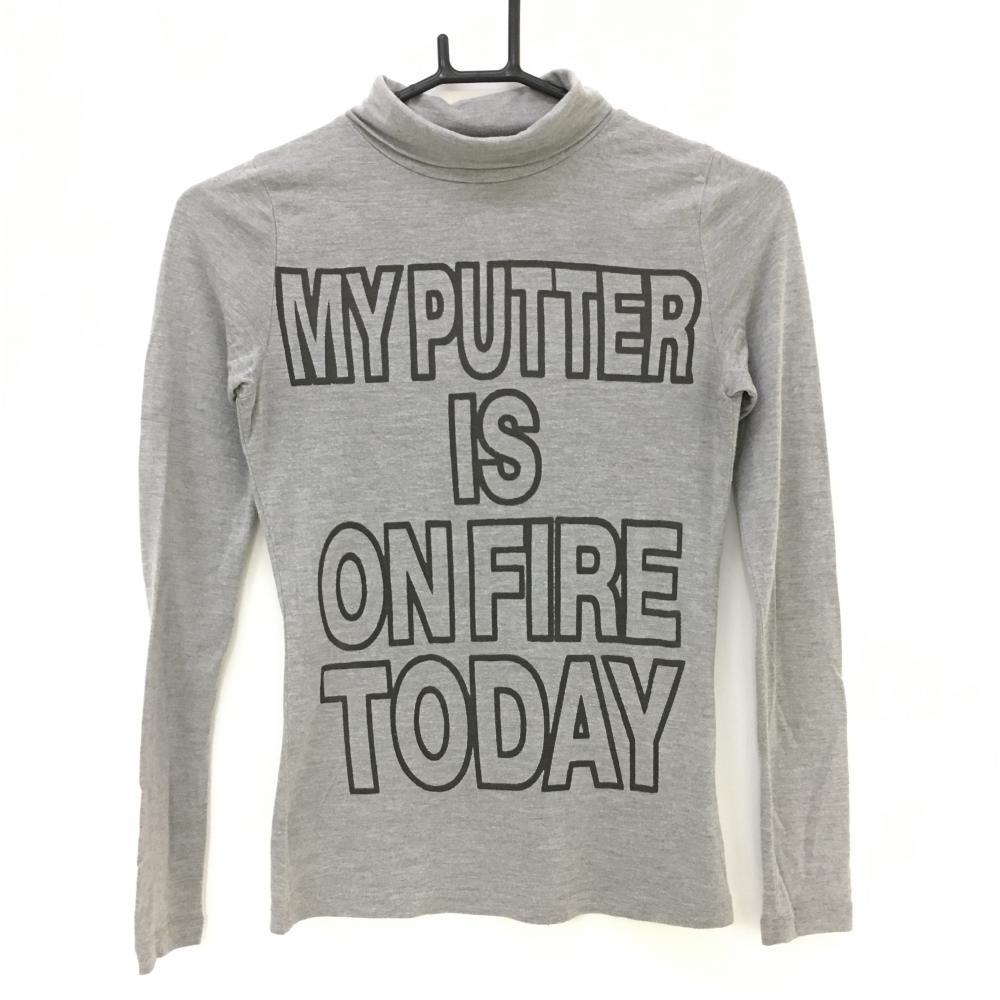 キャロウェイ 長袖タートルネックシャツ グレー 薄手  レディース S ゴルフウェア Callaway